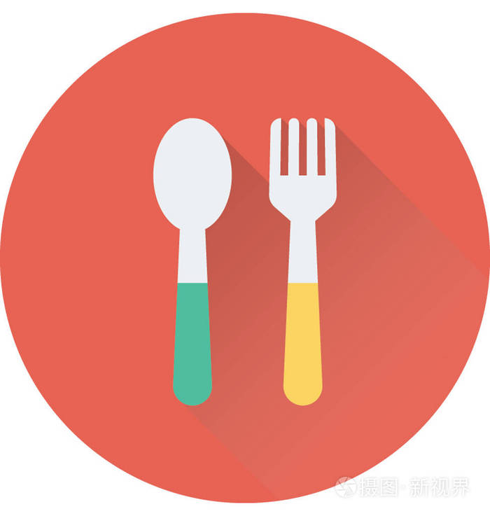 餐飲平面矢量圖標 現代餐飲視覺語言的靈魂